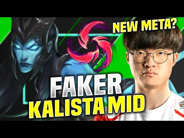faker plays new meta kalista mid!- skt t1 faker plays kalista vs irelia mid!| kr soloq 10.